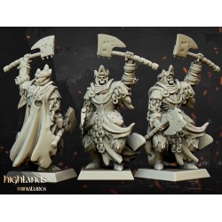 Highlands Miniatures - Blackwatch Skeleton Unit with Command group (10)