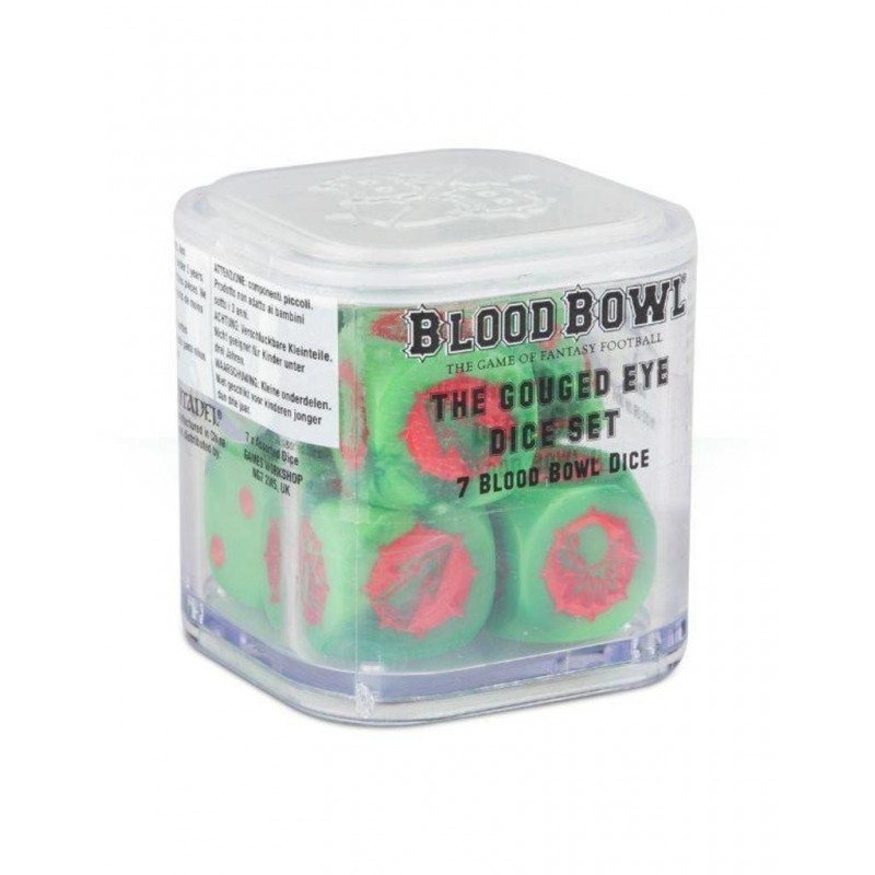 Blood Bowl Gouged Eye Dice Set