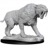Deep Cuts Unpainted Miniatures: Sabre-Toothed Tiger