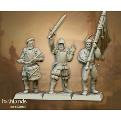 Highlands Miniatures - Sunland Imperial Halberdiers Unit (10)