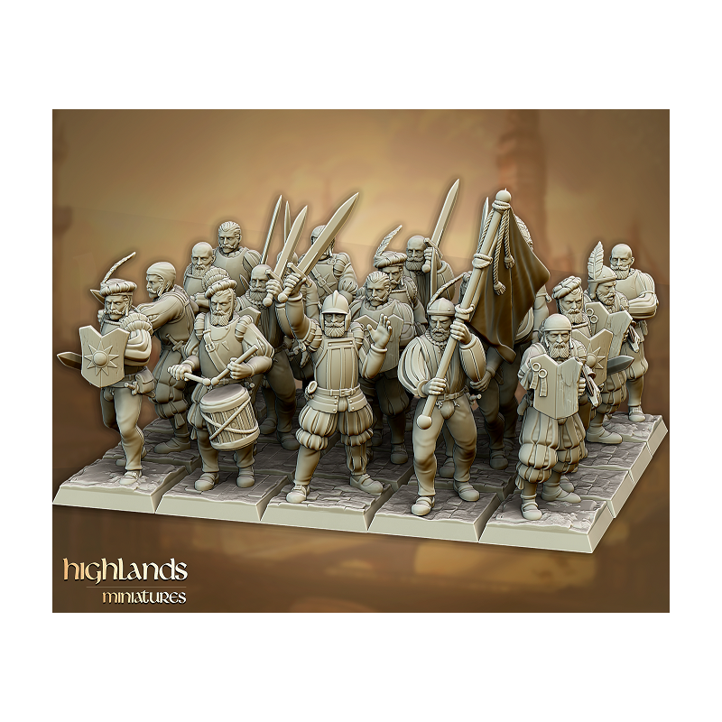 Highlands Miniatures - Sunland Imperial Swordmen Unit (20)