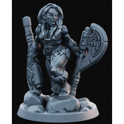 Arbiter Miniatures - Barbarian Female 1