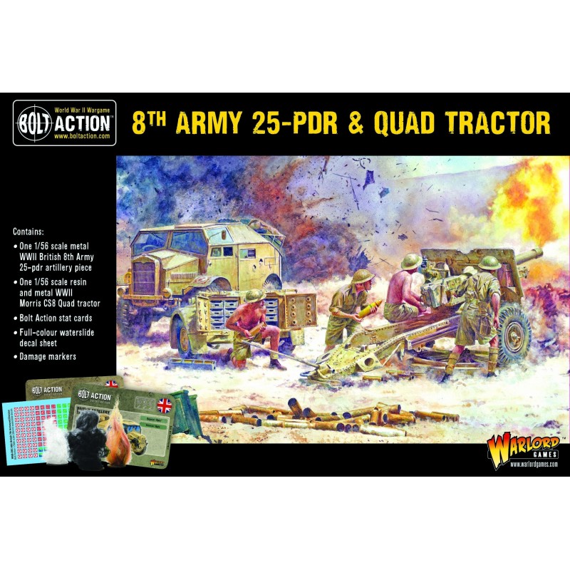 8th Army 25-PDR & Quad Tractor