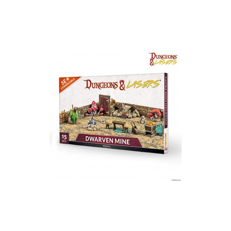 Dungeon & Lasers - Dwarven Mine Props