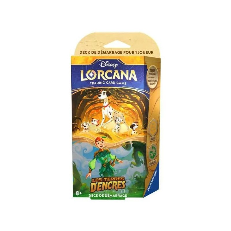 Lorcana -  Deck Les Terres d'Encres - Pongo et Peter Pan (FRANCAIS)